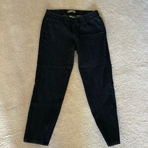 Vestiaire dressing room women jeans dark blue stretchy pants elastic waist sz L